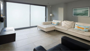 Smart glass in a residential living room
